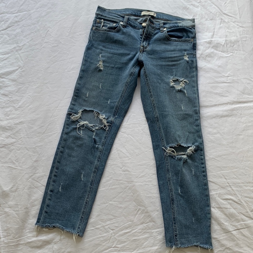 Zara low rise jeans